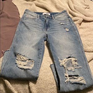 Straight leg jeans